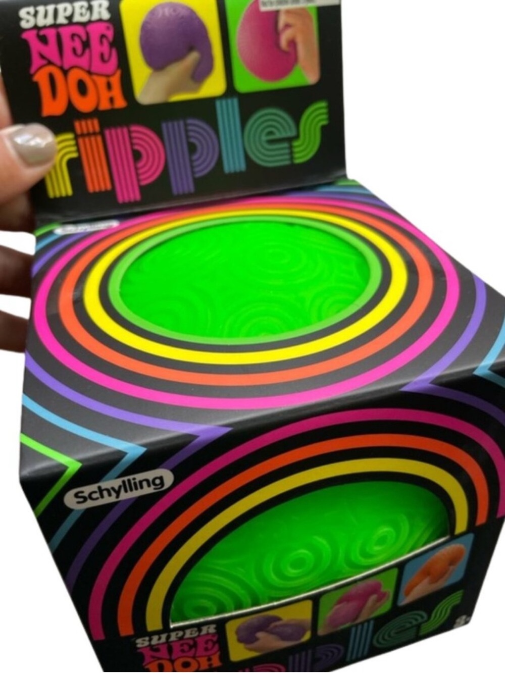 💚✨ NEW NeeDoh Super Ripples – Green Super Size Squishy! ✨